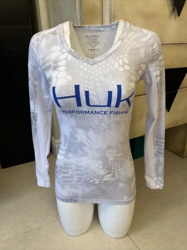 オンラインストア買付 Huk Fishing Shirt Womens XS Long Sleeve White
