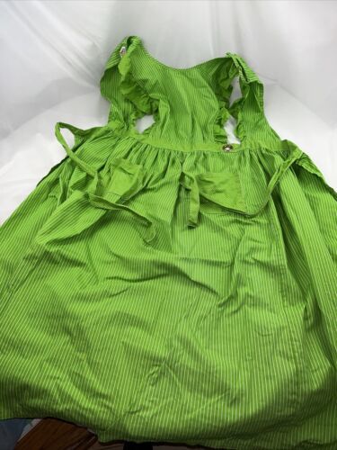 高品質/低価格 Design House Vintage Long Apron. Green， Pinafore