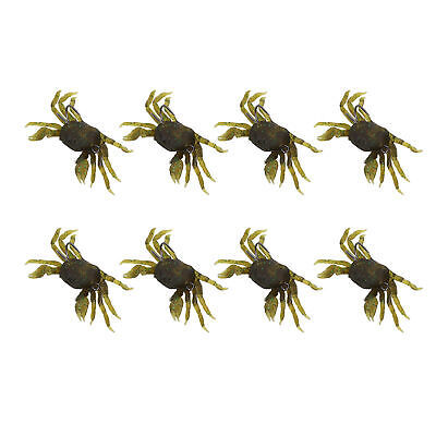 Artificial Crab Lures, 8Pcs Artificial Crab Bait 13cm 33.5g Simulation Crab  Soft Lure Fishing Bait with Hooks for Freshwater Saltwater