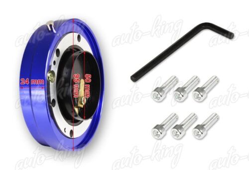 超美品の JDM Kit BLUE – Release Quick Steering Off 6-HOLE STEERING Car WHEEL  Steering Snap Wheel For 1 Sport THIN QUICK Locking RELEASE SHORT Hub HUB  ADAPTER Thin KIT Boss 海外 Sound