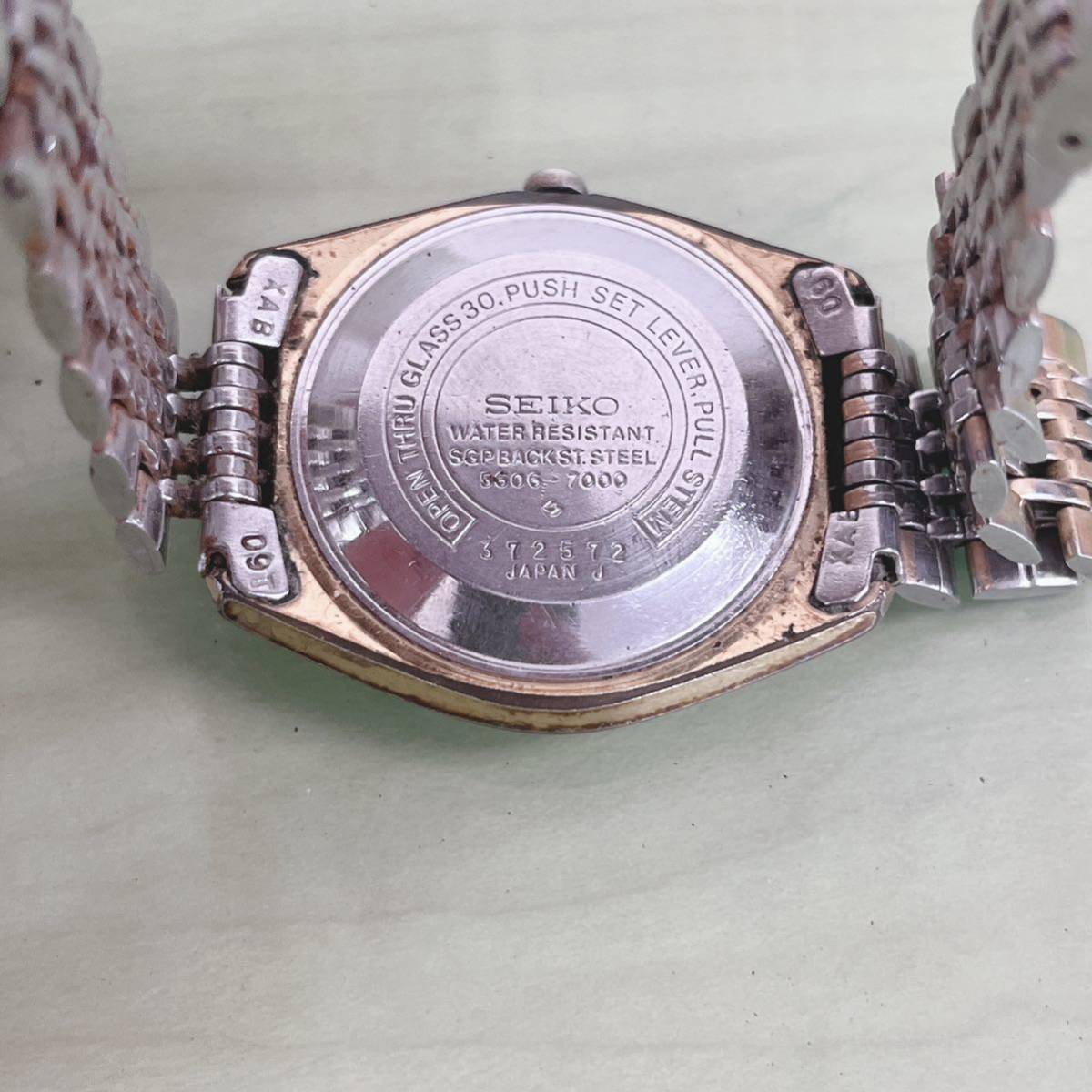 ◎SEIKO セイコー 腕時計 ロードマチック 5606-7000 自動巻き 稼働品 訳あり_画像3