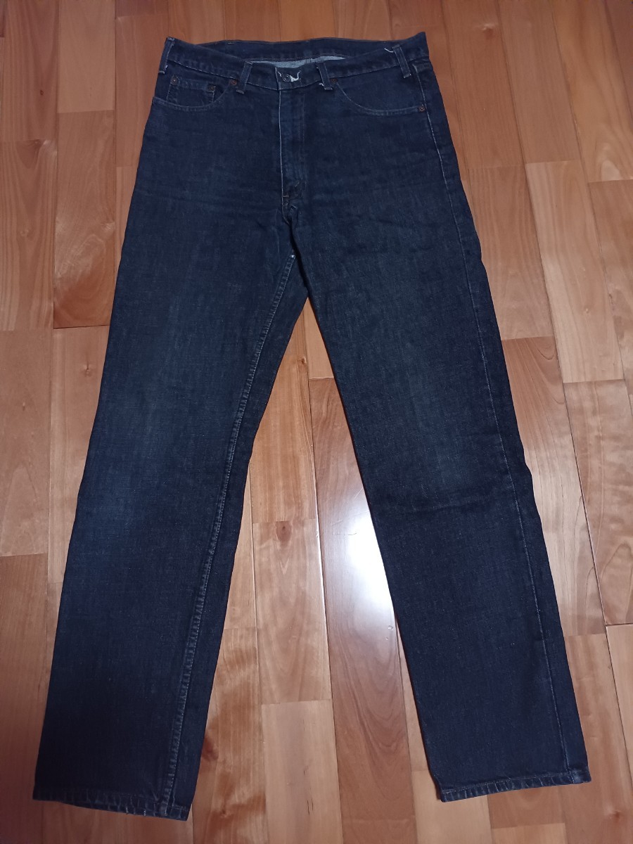 Levi's リーバイス503 ブラックジーンズ W34×L33 先染め_画像1