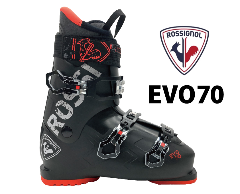 新品即納＆送料無料！2023-24 ロシニョール・メンズ用スキーブーツ「EVO70／RBL8150」26.0cm／BLACK