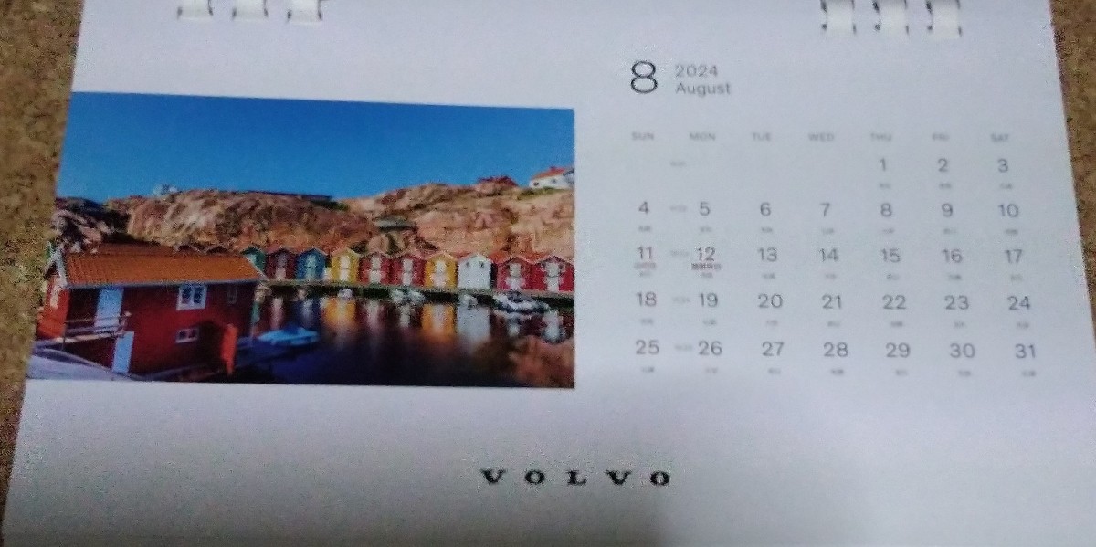 2024年　卓上カレンダー　SWEDISH FOUR SEASON VOLVO_画像8