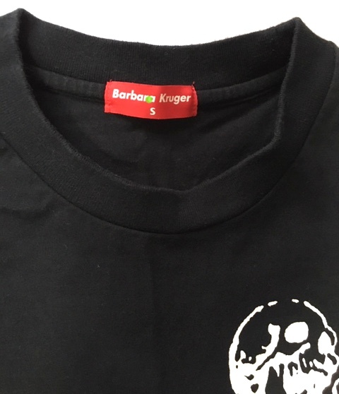 WHO LAUGHS LAST ? BARBARA KRUGER T-SHIRTS 裾カット有 バーバラ クルーガー Tシャツ S サイズ teeの画像2