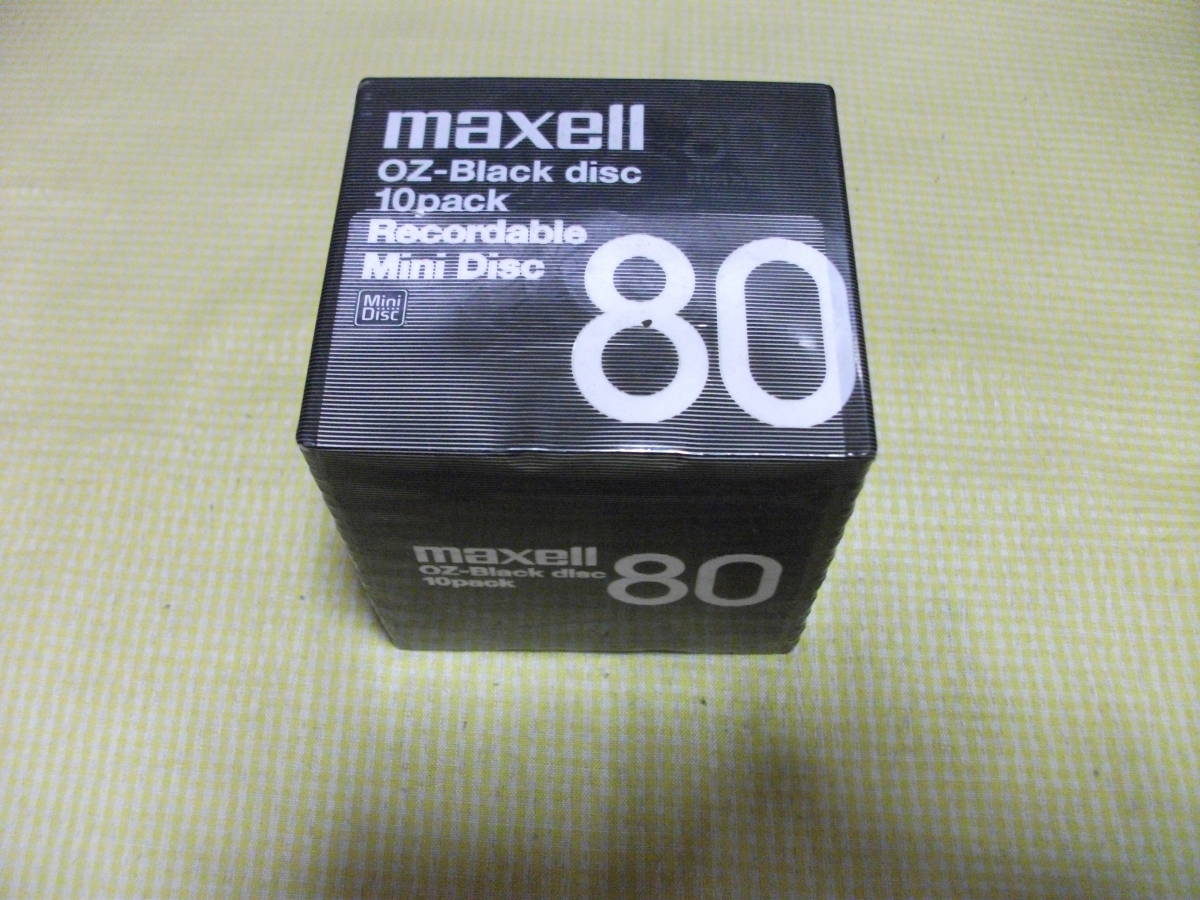 ■未開封MDディスク■maxell マクセル OZ-Black disc 10pack 80 _画像1
