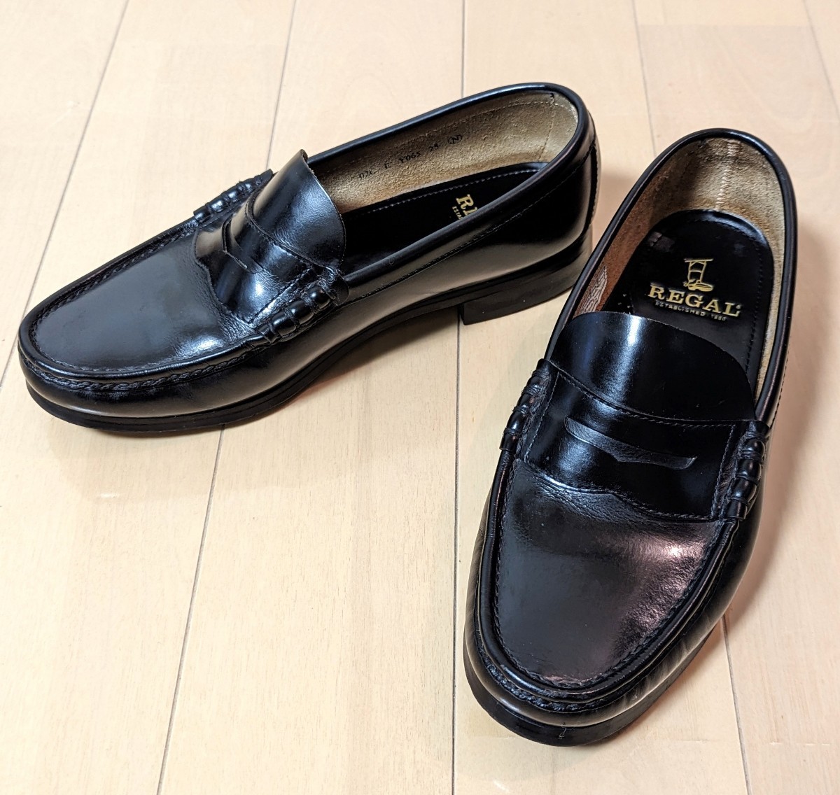 REGAL リーガル コインローファー ビーフロール Y065 黒 ブラック 25.0cm　革靴 ビジネスシューズ カジュアル メンズ_画像3