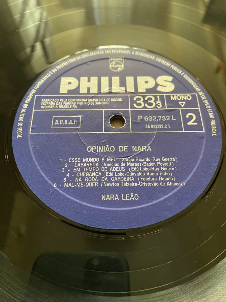 ボサノヴァとの決別を告げる革新的傑作セカンド/‘64伯Philips原盤/ Nara Leao [Opiniao De Nara]/Jazz/Samba/Bossa Nova/人気名盤/希少盤の画像10