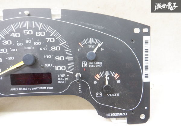 シボレー純正 アストロ 1996年~1998年 スピードメーター パネル 単体 16193280M 棚2P22_画像3