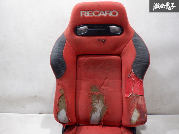 売り切り RECARO レカロ SR3 SR-3 セミバケットシート セミバケット シート 底止め 両側ダイヤル チェイサー マーク2 クレスタ ● 棚2I8_画像4