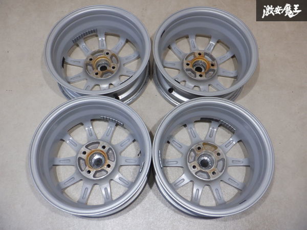 A-TECH SCHNEIDER シュナイダー ホイール 14インチ 5.5J +38 4穴 PCD100 4本 フィット ノート キューブ ｂB ティーダ シエンタ ★ 棚1G24_画像8