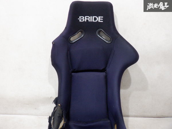 BRIDE ブリッド ZETA ジータ サイド止め フルバケット シート ショルダー部カット品 EA11R カプチーノ 運転席側にて使用 棚2I4_画像4