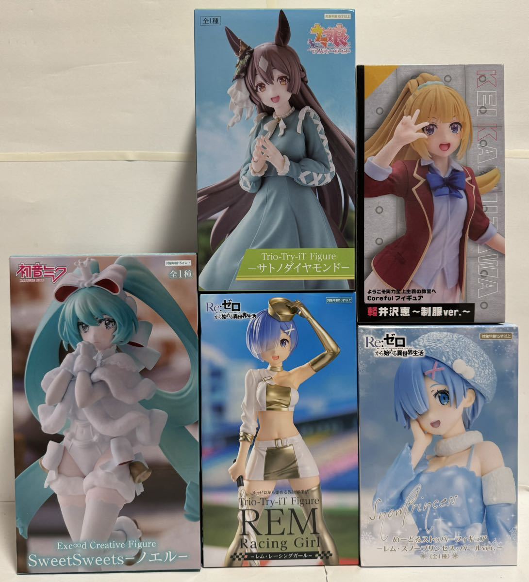 1円スタート!送料無料!新作&準新作大多数!美少女フィギュアまとめ売り20種25個セット ☆リゼロ/初音ミク/S×F/ぼっち/ワンピース等☆_画像4