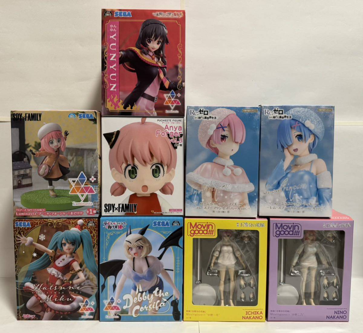 1円スタート!送料無料!新作&準新作多数!美少女フィギュアまとめ売り14種30個セット ☆リゼロ/初音ミク/S×F/デビィ/ガンダム等☆_画像2