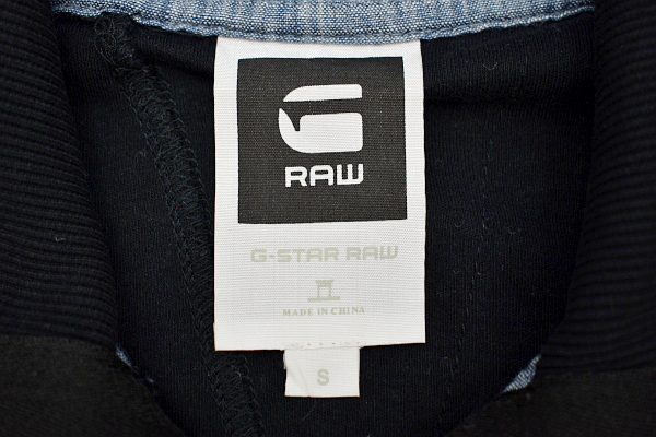 Y-6937★送料無料★美品★G-STAR RAW DENIM ジースター ロウ デニム★正規品 黒 フルジップアップ トラック ジャケット ジャンパー Ｓ_画像10