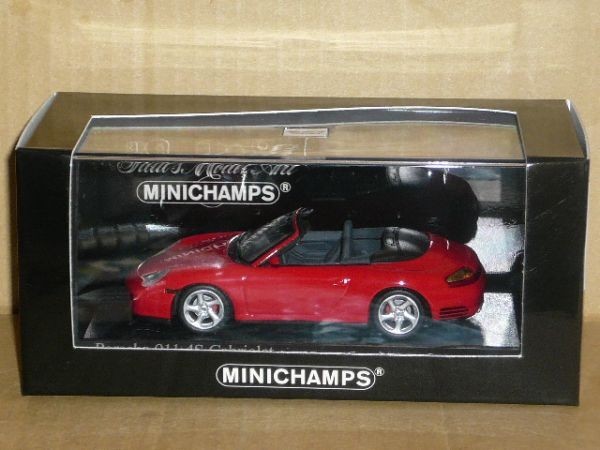 1/43 MINICHAMPS Porsche 911 4S Cabriolet 2003 赤