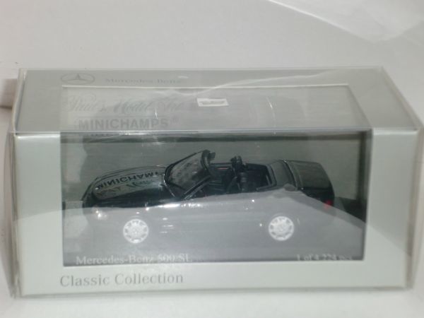 ☆1/43 MiniChamps Mercedes-Benz 500SL 黒