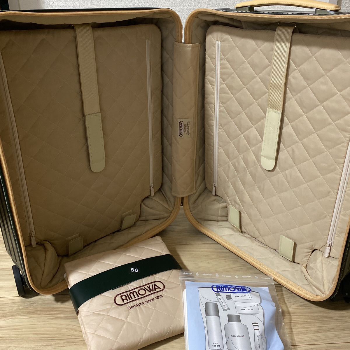 ★新品未使用★RIMOWA(リモワ)/BOSSA NOVA(ボサノバ)MW56/42L/キャリーケース/TSAロック/グリーン&ベージュ/87056414_画像7