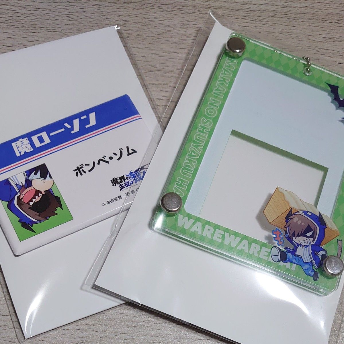 魔主役 我々だ ゾム カードケースキーホルダー スクエア缶バッチ 魔主役 我々だ ゾム カードケースキーホルダー スクエア缶バッチ