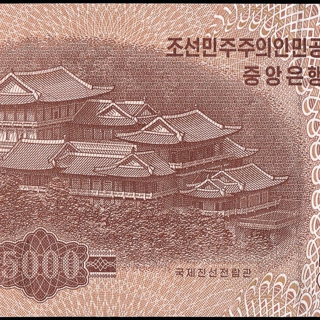 北朝鮮 5000ウォン紙幣 2013年 142mm×65mm　＜0059142＞　_画像8