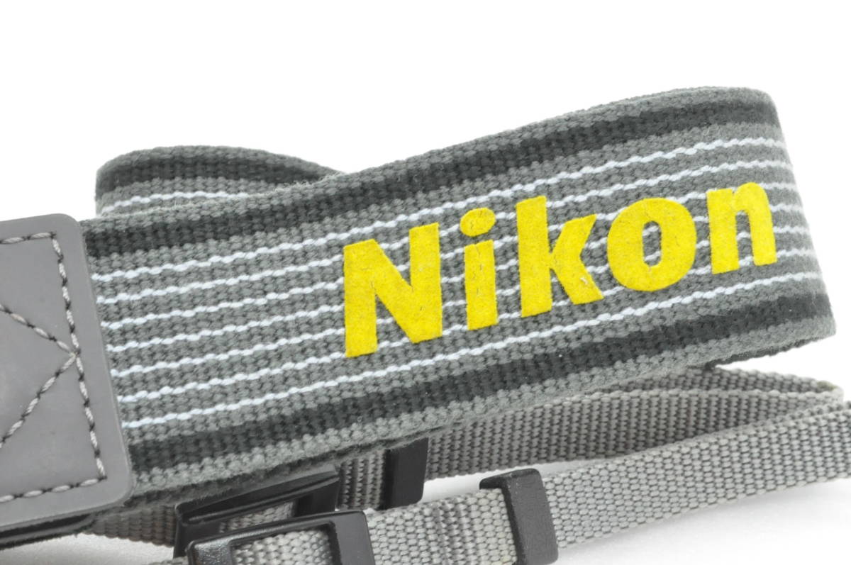 ニコン Nikon カメラ ストラップ グレー イエロー 黄色 #y2312-47_画像1