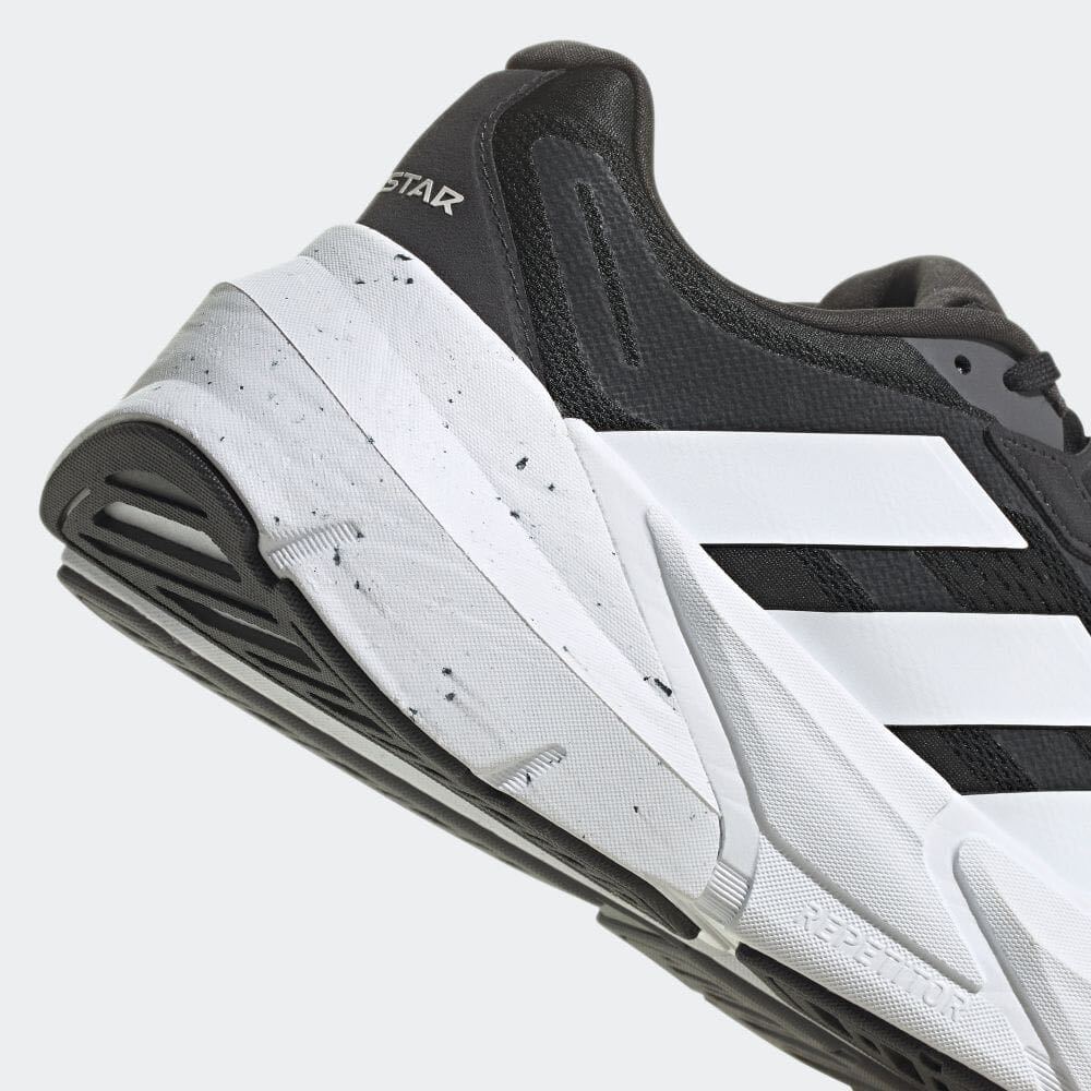 15,000円! 25.5cm 新品 adidas adistar 厚底 ランニングシューズ アディスター クッション 反発 高機能 ジョグ ジョギング 黒 ブラック 255_画像9