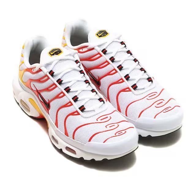 19,800円! 26.0cm 新品 NIKE AIR MAX PLUS エア マックス プラス SUNBURN エアマックス マップラ 白 ホワイト 赤 メンズ スニーカー 正規品_画像3