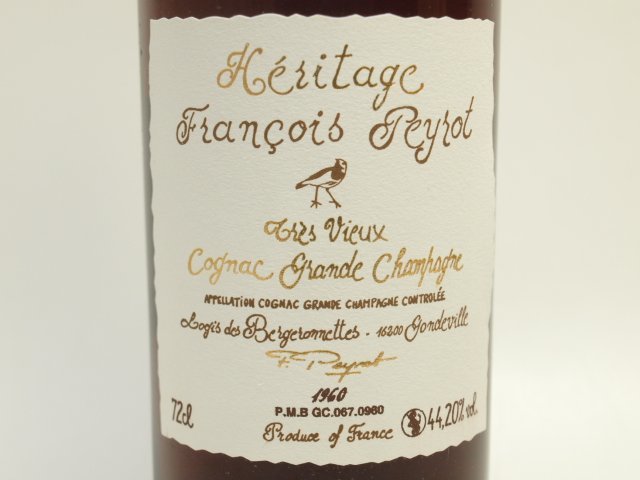 ★★Francois Peyrot Heritage フランソワ・ペイロー ヘリテージ 1960 720ml/44.2% 木箱付★AG5105_画像3