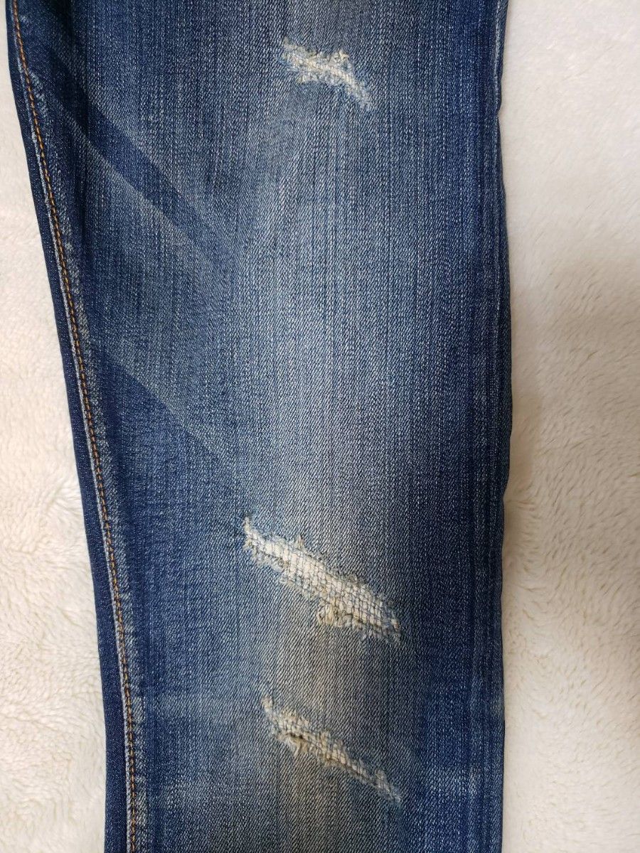 Nudie Jeans THIN FINN PETER REPLICA W29L32 ヌーディージーンズ