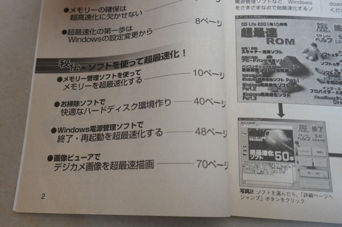 ■　PC Life 2001年10月号 付録　超 最速 ROM　Windows 95/98/Me/2000　■　