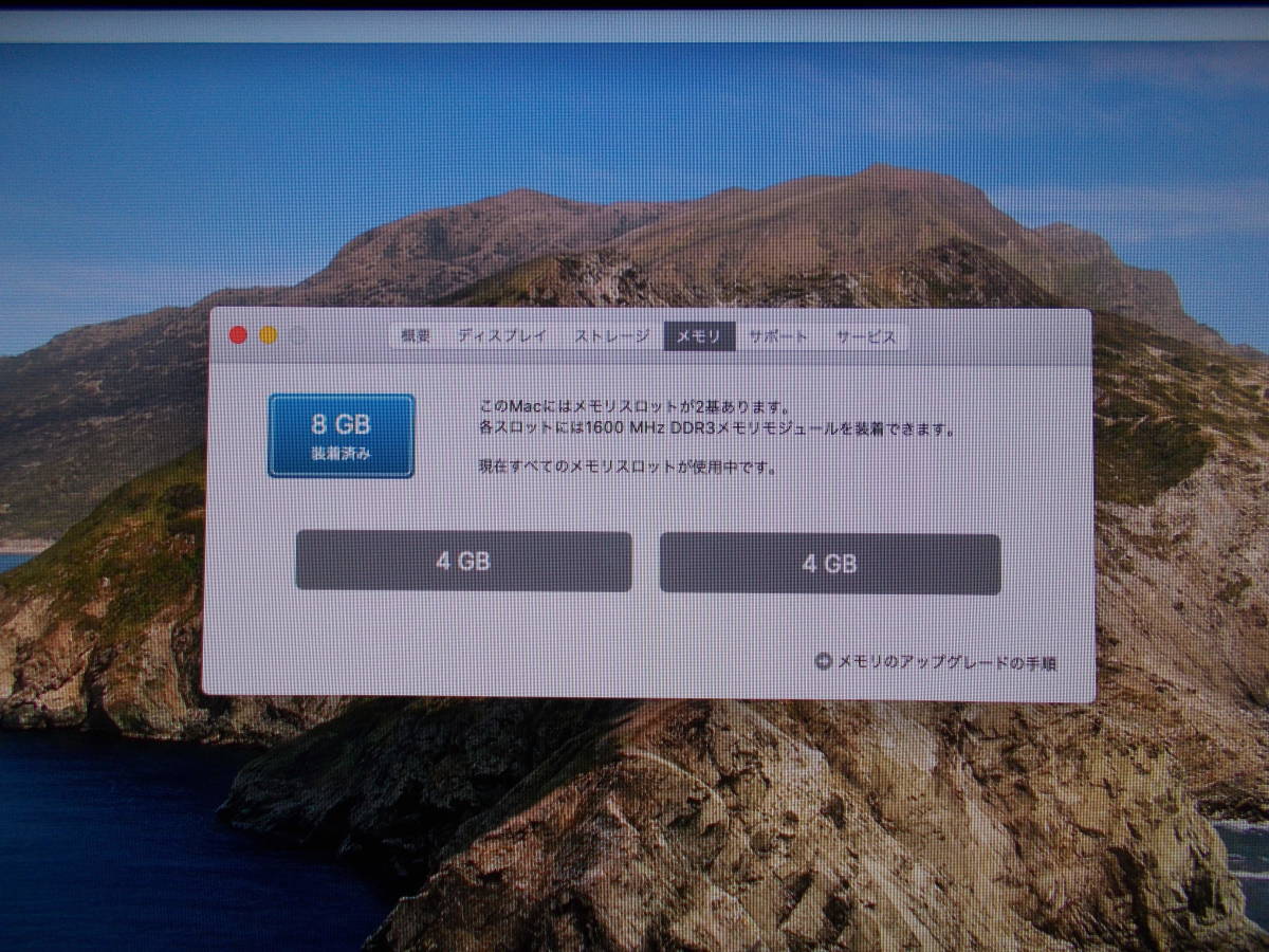 41. iMac 21.5inch 2013・HDDをSSD（256GB)に換装・外部1TB（HDD)付属・付属品（純正電源コードのみ）_画像5