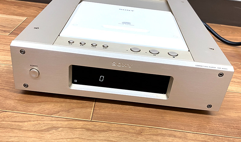 ★SONY CDP-X5000 CDプレーヤー リモコン付 ディスクリッド XLD-A5000 マスタークロック換装済 DENTEC ソニー★_画像2