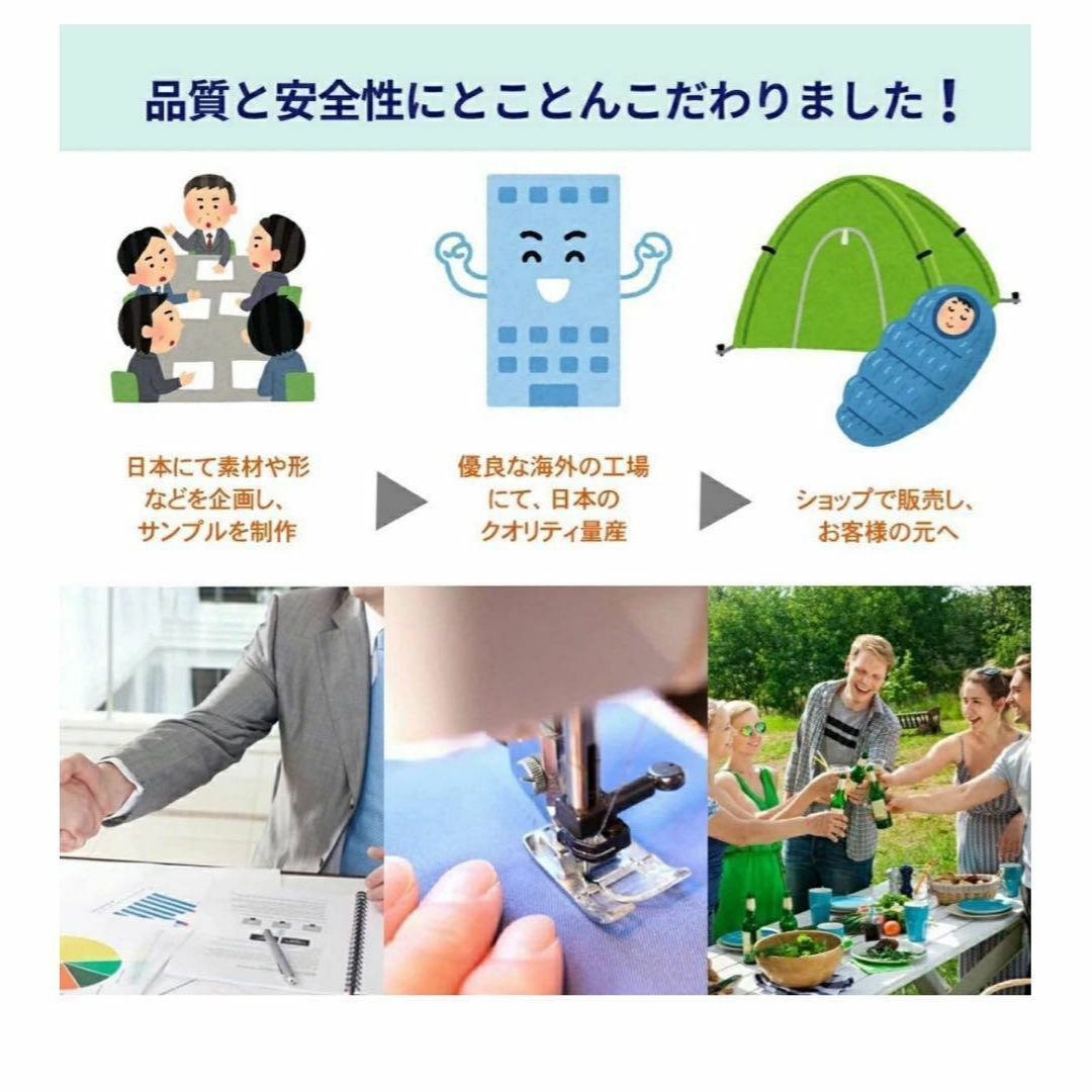 寝袋 冬用 オールシーズン コンパクト キャンプ 封筒型 コヨーテ_画像3