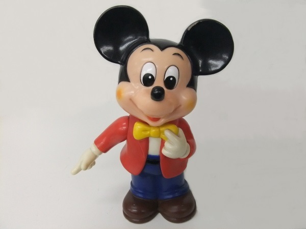 【ソフビ】レトロ ミッキーマウス ソフビ ビッグ貯金箱 ☆格安2000円スタート☆の画像3