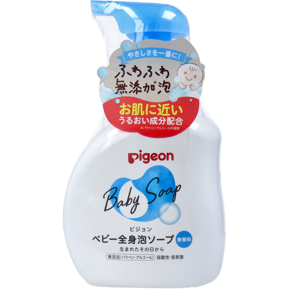 まとめ得 ピジョン ベビー全身泡ソープ 無香料 本体 500mL x [4個] /k_画像1