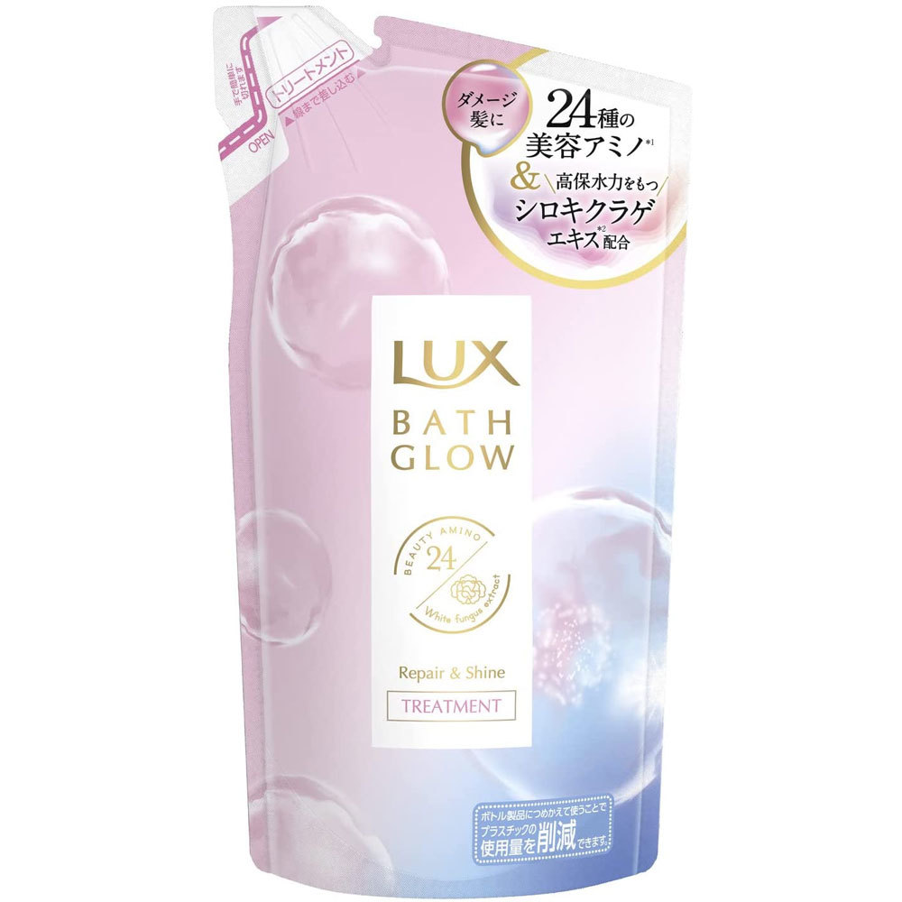 まとめ得 ラックス バスグロウ リペア＆シャイン トリートメント 詰替用 350g x [15個] /k_画像1