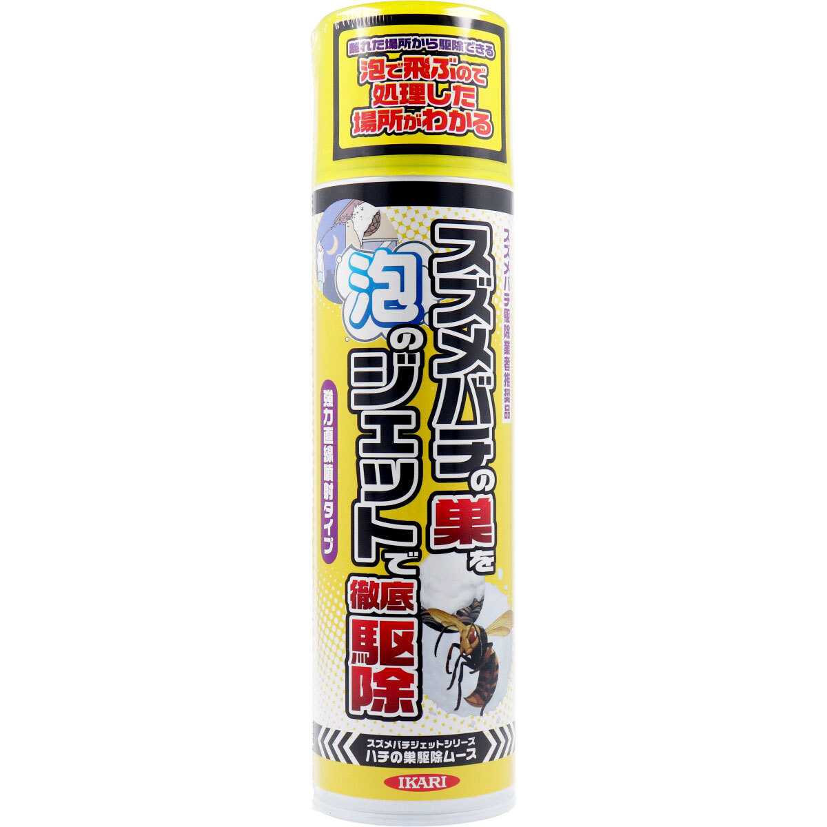 まとめ得 イカリ スズメバチジェットシリーズ ハチの巣駆除ムース 300mL x [4個] /k