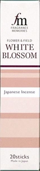 まとめ得 フレグランスメモリーズ　ホワイトブラッサム　スティック２０本入 　 日本香堂 　 お香 x [5個] /h_画像1