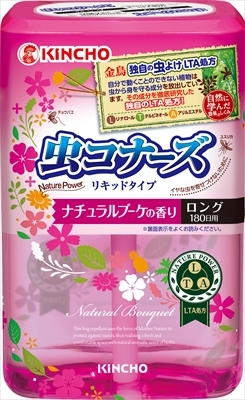 まとめ得 虫コナーズ リキッドタイプ ロング 180日 ナチュラルブーケの香り 　金鳥 　殺虫剤・虫よけ x [6個] /h_画像1