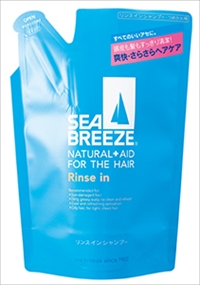 まとめ得 シーブリーズ リンスインシャンプー詰替　４００ＭＬ 　ファイントゥデイ 　 シャンプー x [15個] /h_画像1