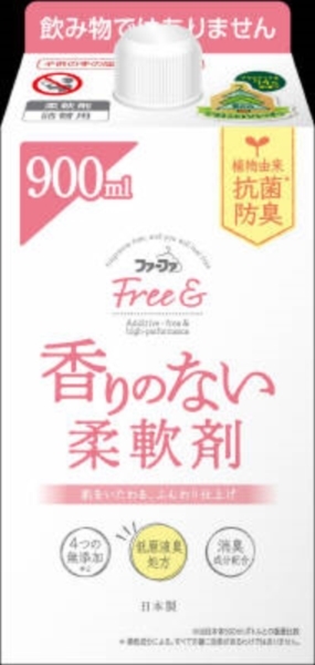 まとめ得 ＦＡフリーアンド柔軟剤　９００ｍｌ詰替パック 　 ＮＳファーファ・ジャパン 　 柔軟剤 x [2個] /h_画像1