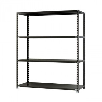  steel rack NC1500-18 4 step interval .1500× depth 450× height 1800mm black /a