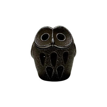  rock . south part iron vessel censer owl ( small ) silver tea 29245 /a