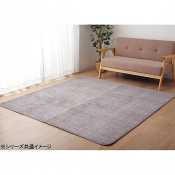 ホットカーペット対応 サンゴマイヤー ラグカーペット 長方形 約200×300cm グレー 5705499 /a_画像1