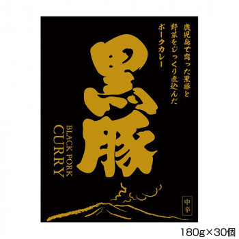 南海食品 鹿児島黒豚カレー 180g×30個 B7 /a_画像1