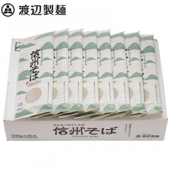  Watanabe made noodle . noodle Shinshu soba 230g×20 bundle 5156 /a