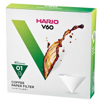 HARIO ハリオ V60ペーパーフィルター01 40枚×10 VCF-01-40W /a_画像1