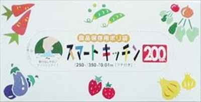 まとめ得 ＫＳ２０ スマートキッチン２００枚   日本サニパック   ポリ袋・レジ袋 x [8個] /hの画像1