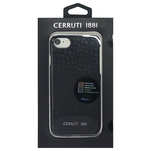 まとめ得 CERRUTI Crocodile Print Leather - Hard Case - Black CEHCP7MCBK x [2個] /l