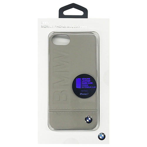 まとめ得 BMW PC Hard Case - Logo Imprint - Genuine Leather - Taupe BMHCP7LLST x [2個] /l